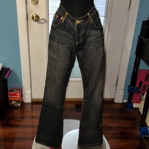 COOGI Vintage, 5 pocket black jeans.